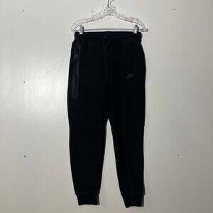 Nike Sportswear Tech Fleece Black Woven Casual Drawstring Joggers Mens Size S